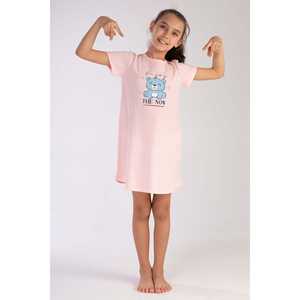 Vestido Túnica Ovalado para Niña con Cuello y Manga Corta, Talla 11-12/15-16 - Product Image 4