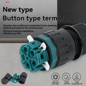 Cable de <span class=keywords><strong>caja</strong></span> de conexiones a prueba de agua, Terminal de conexión rápida, conector impermeable para exteriores IP68, conector MMCX de cobre enterrado - Product Image 5