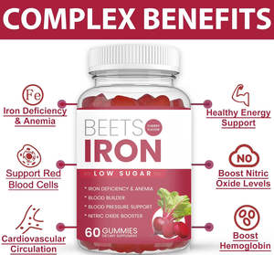 <span class=keywords><strong>Integratore</strong></span> <span class=keywords><strong>di</strong></span> <span class=keywords><strong>Ferro</strong></span> in Gommose <span class=keywords><strong>di</strong></span> Barbabietola Biologica <span class=keywords><strong>Naturale</strong></span> <span class=keywords><strong>di</strong></span> Alta Qualità, Etichetta Privata OEM, Supporto Antiossidante, Bellezza ed Energia per Adulti - Product Image 4
