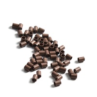 Wholesale Plate Edge Copper Micro Rings 3.2*2.5*4.0mm Microlink Metal Hair Beads Micro Beads Hair Extension Tool
