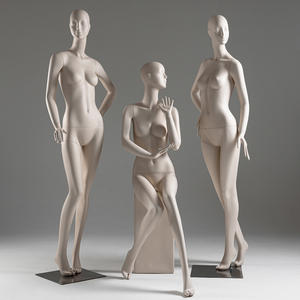 Maniquí de Cuerpo Completo Femenino de Fibra de Vidrio de Alta Gama, con Cabeza y Postura de Pie, Base de Metal, <span class=keywords><strong>para</strong></span> Tiendas Minoristas y <span class=keywords><strong>Escaparates</strong></span> de Boutiques - Product Image 5