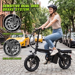 Solution de livraison du dernier kilomètre depuis l'entrepôt américain : Vélo pliant mini sans balais 48V avec panier arrière pour les courses urbaines et les affaires T1 Foldab - Product Image 2