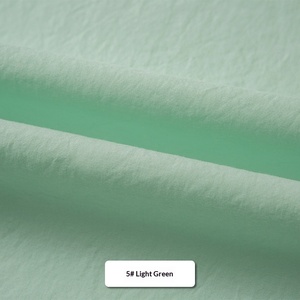 60S Thick Washed Cotton Poplin <b>Fabric</b> Woven Cloth For Shirt Dress Kids Garment In Stock - Product Image 5