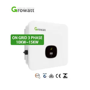 Growatt inversor solar trifásico conectado à grade 10KW 11KW 12KW 13KW 15KW 2 MPPT inversor solar duplo conectado à grade