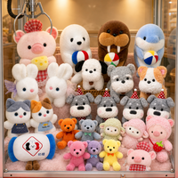 Peluche Little Bunny Doll Seal, jouet animal brodé en maille, jouet anti-stress pour machine à griffes