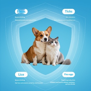 Spray pour animaux de compagnie pour chats et chiens, à base d'huiles <span class=keywords><strong>essentielles</strong></span>, répulsif contre les puces et les tiques, non toxique et doux pour la peau - Product Image 3