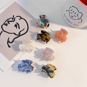 醋酸纤维迷你豹纹对拉卡贝罗鲨鱼毛爪3厘米夏季法国复古夹发夹光滑女性发夹 - Product Image 4