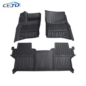 Accessoires intérieurs de <span class=keywords><strong>voiture</strong></span>, tapis de sol de <span class=keywords><strong>voiture</strong></span> en ABS <span class=keywords><strong>noir</strong></span>, tapis de coffre, couvre-tapis pour Land Rover Defender 90 - Product Image 4
