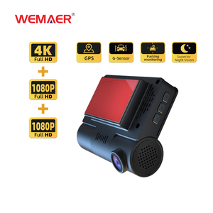 Dash Cam Avant et Arrière 4k Drive <span class=keywords><strong>Recorder</strong></span> 3 Canaux Dash Cam 4k GPS Black Box F1.8 avec 3.16 Pouces IPS LCD pour Agent - Product Image 4