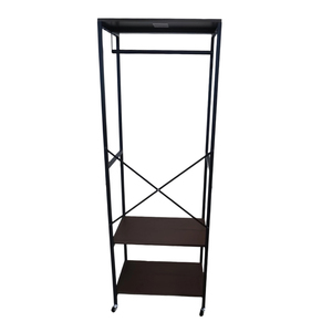 Étagère de rangement en fer multicouche pour salon et chambre à coucher - Étagère à livres pour les espaces restreints, support à fleurs, porte-manteau, moderne, autoportante, d'angle - Product Image 5