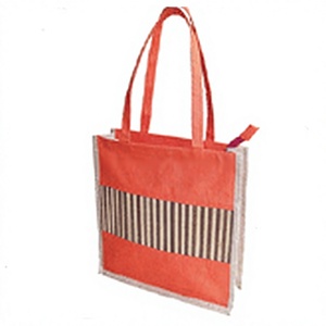 Sac à main en jute avec poignée en bambou, sac en jute, sac fourre-tout en jute avec tapis en bambou, sac à main en jute écologique - Product Image 1