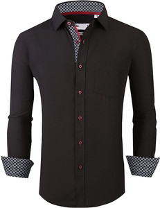 Nuova <span class=keywords><strong>Camicia</strong></span> Primaverile da <span class=keywords><strong>Uomo</strong></span> con Logo Personalizzato, Design Elegante in <span class=keywords><strong>Turchese</strong></span>, Elasticizzata in Quattro Direzioni, Vestibilità Slim - Product Image 6