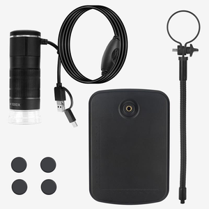 Microscope numérique AN104 50-1000X avec caméra USB et 8 LED, loupe portative sur support pour soudure de circuits imprimés et réparation de téléphones - Product Image 5