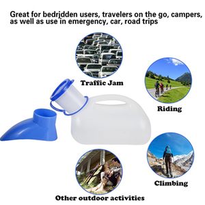 <span class=keywords><strong>Urinoir</strong></span> portable 1000 ml en PVC bleu certifié CE, désinfection infrarouge lointain pour camping en extérieur, voyage en voiture, consommables médicaux pour hommes - Product Image 2