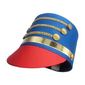 SH-1080 Party Halloween costume accessories High-top doorman ceremonial Blue honor guard parade hat