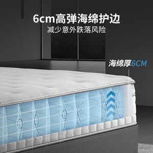 Matelas Simmons en latex souple 30 mm avec ressorts ensachés, soulagement de la pression, double couche, design contemporain - Product Image 3