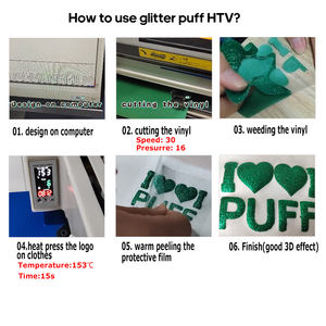 เครื่องตัดไวนิล Best Print Brick Vts รุ่นพรีเมียม เกรด 3 มิติ แบบกลิตเตอร์พัฟ ไวนิลถ่ายโอนความร้อนชนิด PU ไวนิลยืดหยุ่นสูง สำหรับเด็ก - Product Image 3