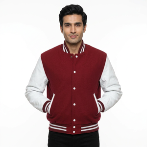 Customized Football Jacket <b>Men</b> Varsity jackets with customized Patches Custom Lettermen Patches - Product Image 1