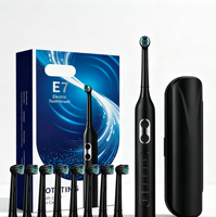 Brosse à dents électrique rotative intelligente rechargeable DC Eisler avec tête ronde oscillante et boîte de voyage