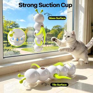 <span class=keywords><strong>Jouet</strong></span> interactif pour <span class=keywords><strong>chat</strong></span> AFP Caterpillar avec ventouse puissante, activé par le mouvement, jeu de tape-taupe avec plumes pour l'enrichissement du <span class=keywords><strong>chat</strong></span> - Product Image 5