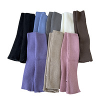 Chaussettes chaudes tricotées en fibre acrylique pour femme, longues (40-50 cm), colorées, style ample, pour l'automne et l'hiver