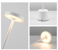 Lampe de table LED à capteur tactile en métal classique, lampe de bureau rechargeable, 3 couleurs, lumière d'ambiance créative, barre lumineuse, décoration de chambre, veilleuse