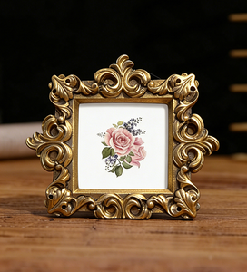 Cadres <span class=keywords><strong>photo</strong></span> vintage en résine écologique, style baroque doré, couleur personnalisée, ornés, pour décoration intérieure, accessoires de photographie, cadeaux, <span class=keywords><strong>galerie</strong></span> <span class=keywords><strong>photo</strong></span> - Product Image 1