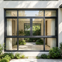 Modernes Design Maßgefertigtes Schiebefenster-System Doppelverglasung Hurrikan-Beständiges Aluminium-Schiebefenster für Zuhause