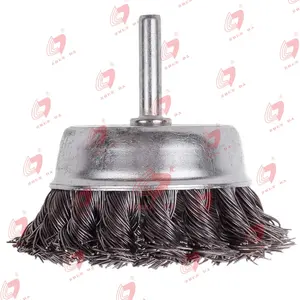 High Performance Polishing Twist Shaft Knot Brush Stainless Steel Wire Cup Brush