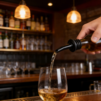 Ensemble de barman professionnel en acier inoxydable, verseur d'alcool, shaker à cocktails, doseur, logo personnalisé - Durable et écologique