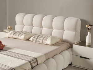 Wholesale French <strong>Cream</strong> Puff <strong>Bed</strong> Set Furniture Bedroom Multi-function Storage <strong>Bed</strong> 2025 Soft Upholstered Wedding <strong>Bed</strong> - Product Image 2