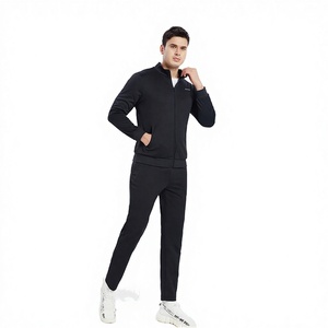 OEM Custom Hooded Solid Lightweight Zip Up Cotton Baggy <b>Oversized</b> Tracksuit <b>Jogger</b> Set for Men 2026 New Season Boutique Style - Product Image 2