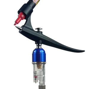 Mini Airbrush Pump <b>Kit</b> With 3 Speed Settings Gravity Feed Portable For Artwork Spray Painting <b>Model</b> Gundam Figure - Product Image 2