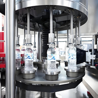 Machine d'étiquetage à colle thermofusible haute vitesse pour bouteilles d'eau minérale et de boissons, étiqueteuse enveloppante pour bouteilles, contrôle PLC