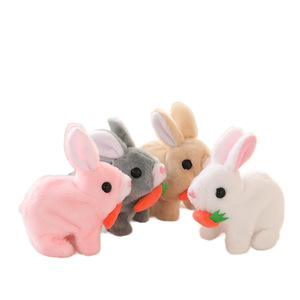 ของเล่นตุ๊กตากระต่ายไฟฟ้าสีขาว เหมือนจริง เดินได้ มีเสียง ขยับปากได้ กระดิกหูได้ - Product Image 5