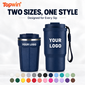 Vaso Térmico Inteligente de 380 ml con Doble Tapa LED, Taza de Viaje Aislada de 510 ml, Tazas de Café Personalizadas, Vasos de Metal de 25 oz, Antiderrames - Product Image 1