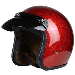 Cascos de motocicleta dorados de media cara para repuestos de motocicleta - Product Image 1