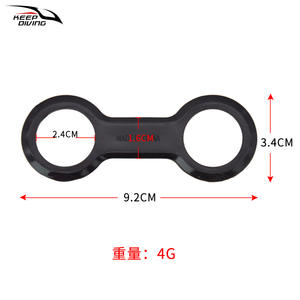 KEEP DIVING Masque de plongée entièrement étanche Crochet Boucle fixe en forme de 8 Clip anti-perte pour tuba AS-521 - Product Image 5