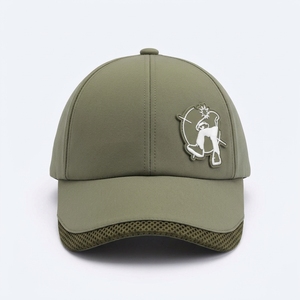 Casquette de course réglable imperméable à 6 panneaux en faux daim imprimé par transfert thermique, personnalisée pour le dressage équestre et les sports - Product Image 2
