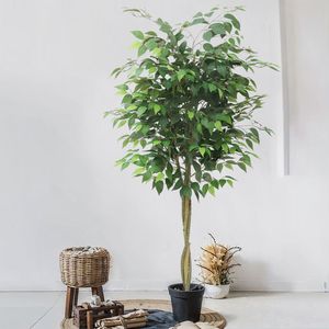 Arbre banian artificiel nordique en PU, grand ornement de bonsaï en <span class=keywords><strong>pot</strong></span> décoratif d'intérieur - Product Image 3