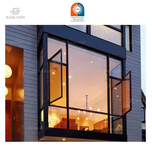 Ventana abatible de aluminio ventana abatible para el hogar material de ventana abatible de aluminio precio
