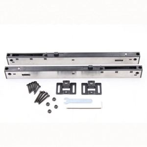 WEKIS Quincaillerie moderne en aluminium et laiton pour portes de grange extérieures à fermeture douce et insonorisées, amortisseur robuste pour portes coulissantes de grange - Product Image 1