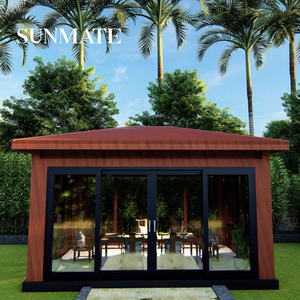 Véranda en aluminium, jardin <span class=keywords><strong>d</strong></span>'hiver, terrasse, toit de véranda, solarium 4 saisons, couverture de patio, véranda autoportante, installation facile - Product Image 4