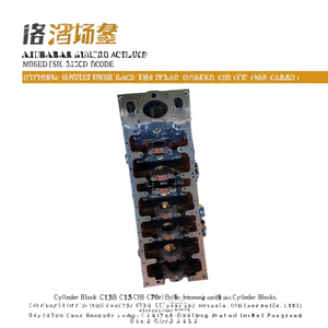 Bloque de Cilindros C13B C13D C15 C76B, Conjunto de Motor Diésel de Servicio Pesado con Refuerzos Internos - Product Image 1
