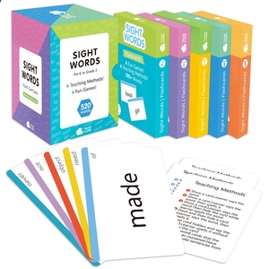 Wholesale Custom 5 Levels Sight Words Kids Educational Words Learning Flash Card 520 Cards Flashcards For Children