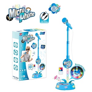 Cheap Educational Musical Toys <b>Sing</b> Songs Plastic <b>Microphone</b> with Stand for Kids - Product Image 2