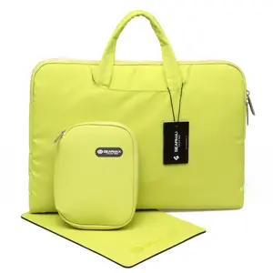 WiWU dizüstü bilgisayar çantası kampüs ince taşıma çantası ile Laptop organize çanta Mouse Pad koruyucu askılı çanta için 13.3 15.4 dizüstü bilgisayar