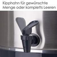 Marmite Électrique en Acier Inoxydable 27L avec Contrôle par Micro-ordinateur et Thermostat Automatique 1800W pour Usage Domestique, Idéale pour la Confection de Confitures, les Boissons et le Maintien au Chaud