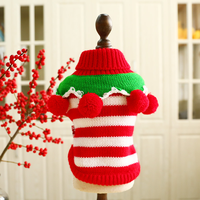 Chapeau de sorcier en tricot chaud pour chien, motif citrouille de dessin animé, pour Noël, accessoires de tenue de fête hivernale