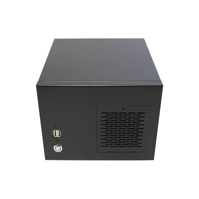 New Arrival Wall Mount Chassis Two 2.5-inch Hard Disks Support Slim Mini-ITX PC Case